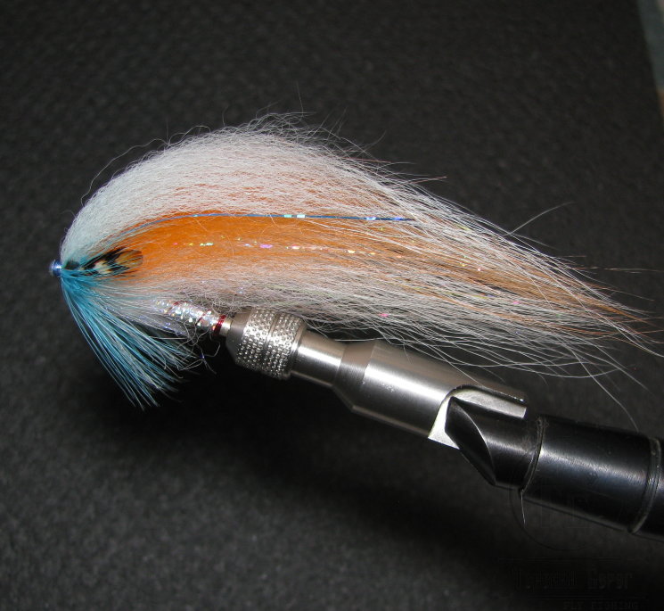Лососёвая муха ( 9 ) Pale Shadow Lt Blue  Orange  медь 1 1/4 дюйма