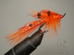 Лососёвая муха Shrimp ( 5 ) General Practitioner Hot Orange Partridge Salar Black № 7 
