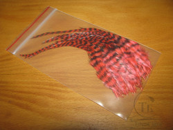 Перо петуха сухого скальпа Fl. Red ( распродажа П- 92 )