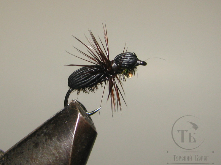 Муха муравей Ant Dif. ( 14 ) Dubb. Black Deer Kumho Dry № 14