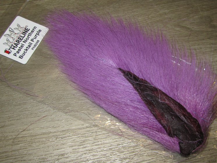 Хвост оленя большой бледно фиолетовый / Bucktail Large Pastel Purple Hareline