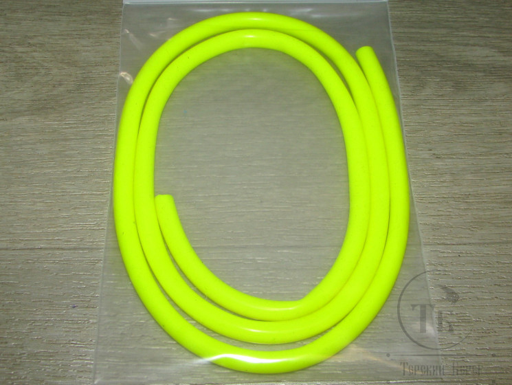 Силиконовая трубка диаметр 6,0 х 8,0 мм Fl. Yellow 1 метр