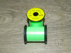 Светонакопительный плоский люрекс UNI - Glo # 10 green 14 yds