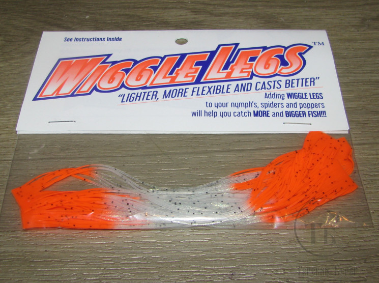 Силиконовые ножки Wiggle Legs Clear / Hot Orange Hedron