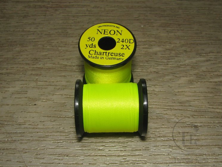 Mонтажная нить NEON 240d 2X 50yds Chartreuse UNI