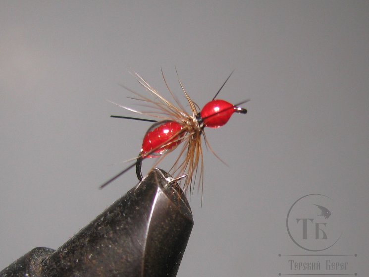 Муха муравей Ant ( 8 ) Red Epoxy Kumho Dry № 16