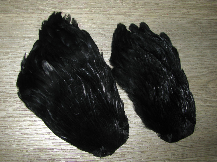 Скальп курицы Indian Hen Cape Black / Чёрный 