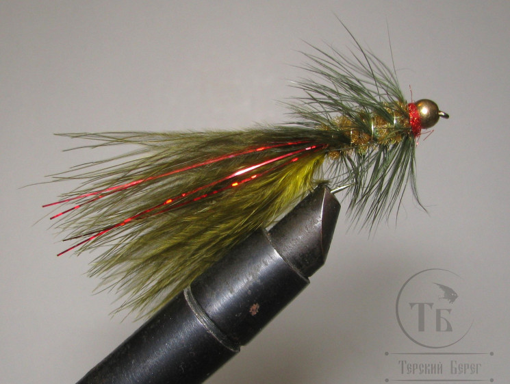 Муха Woolly Bugger Olive № 6