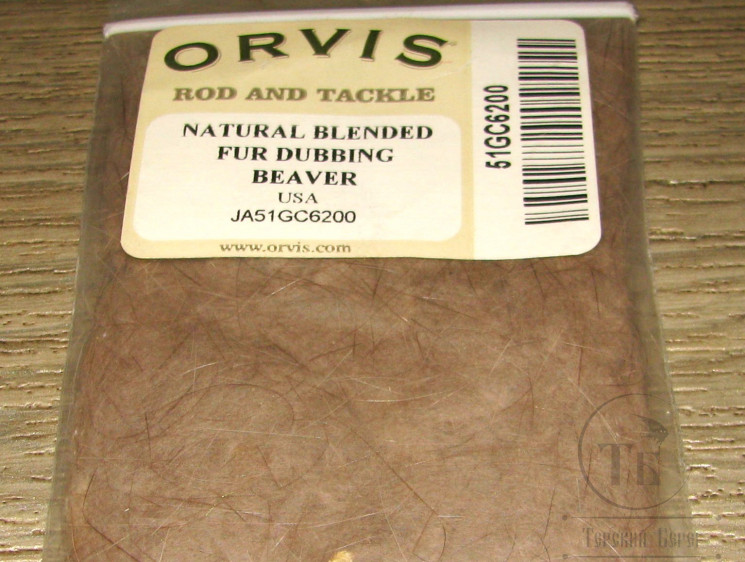 Даббинг бобра натуральный Beaver Natural Blended Fur Dubbing Orvis