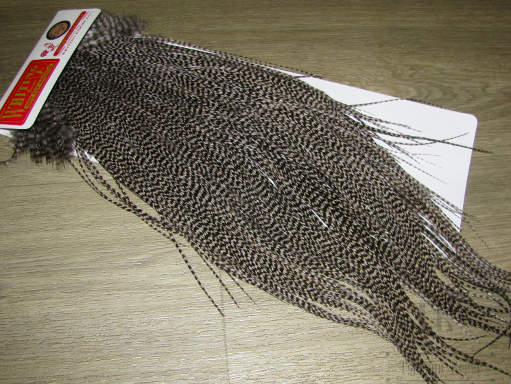 Седло Whiting Dry Fly Bronze Grizzly Dyed Md Dun