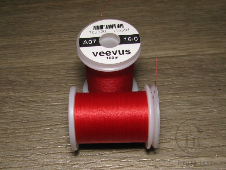 Mонтажная нить Veevus 16/0  100 m Red