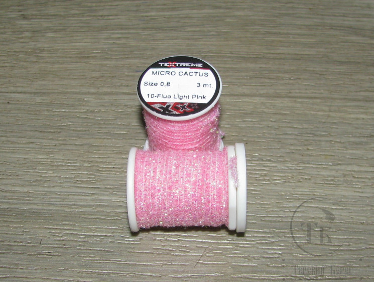 Микро кактусовая синель на катушке Micro Сactus Chenelle SMCA 0,8 Fl. Lt. Pink Textreme 