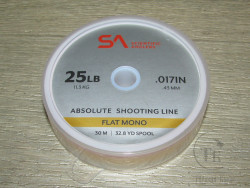 Раннинг Absolute Shooting Line 25 Lb Flat Mono 30 m. Yellow Scientific Anglers