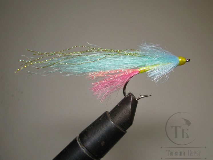 Муха стример фосфор ( 8 ) Blue Pink Chartreuse Sea KH № 2