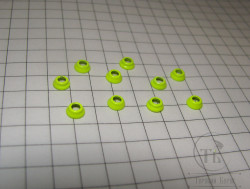 Турбо диск 4,0 х 2,0 мм 10 шт Brass Fl. Chartreuse Терский Берег