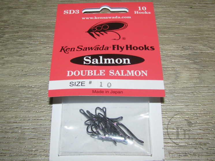 Двойник черный никель Ken Sawada SD3 Double Salmon № 10 ( 10 шт. )