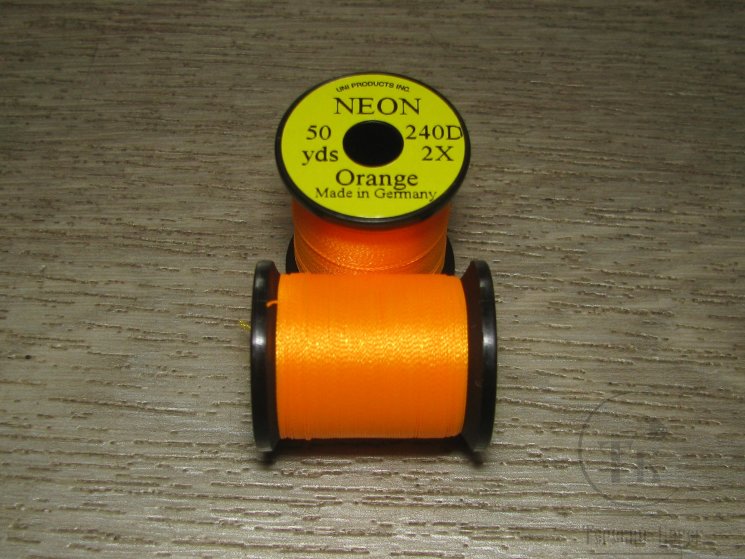 Mонтажная нить NEON 240d 2X 50yds Orange UNI