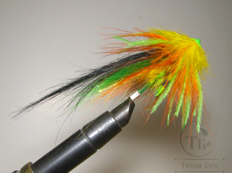 Муха лососёвая Turbo Pl. FF ( 3 ) Greenhighlander T 8,0 mm. 9 sm.