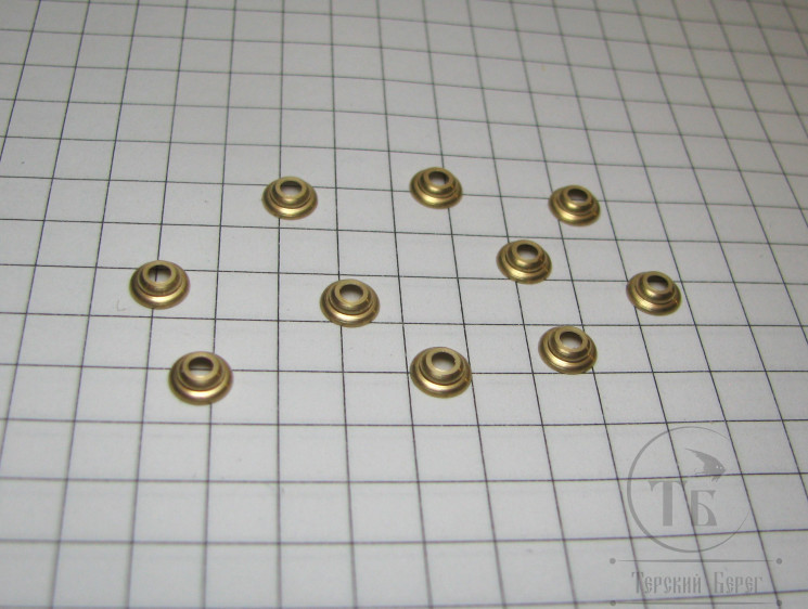 Турбо диск 5,0 х 2,0 мм 10 шт Brass Терский Берег