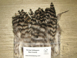Перо курицы Strong Schlappen Hen Select Grizzly