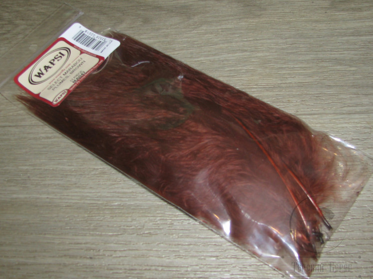 Марабу (отборные перья) select Brown 12 пер. Wapsi