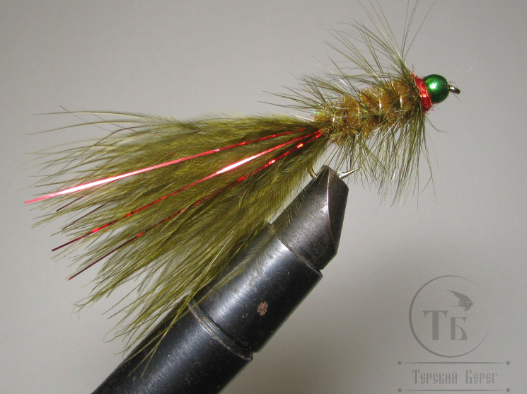 Муха Woolly Bugger Olive Var. MGH № 6
