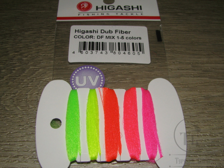 Cинтетическое волокно Dub Fiber DF MIX UV 1 - 5 Color Higashi
