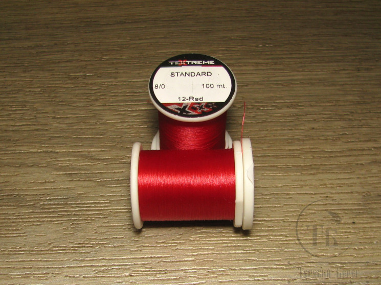 Монтажная нить Standard 8/0 100 m Red Textreme