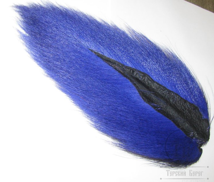 Хвост оленя средний синий / Bucktail Medium Blue