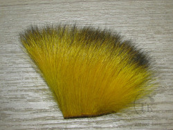 Temple dog Black Tips шкура Yellow ( 4 - 6 см )