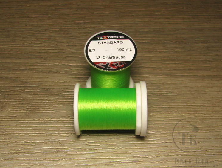 Монтажная нить Standard 8/0 100 m Fl. Chartreuse Textreme