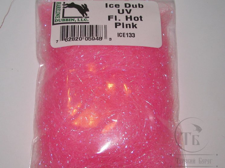 Ice dub Hareline UV fl hot pink