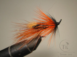Лососёвая муха Тройник ( 2 ) Kitza Brown Shrimp Partridge X2 Black № 8