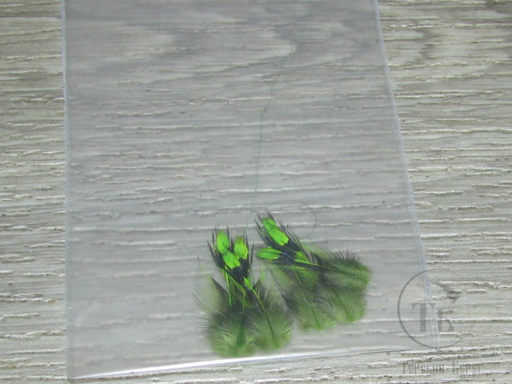 Перья джунглевого петуха Fl. Chartreuse SM 6 шт.