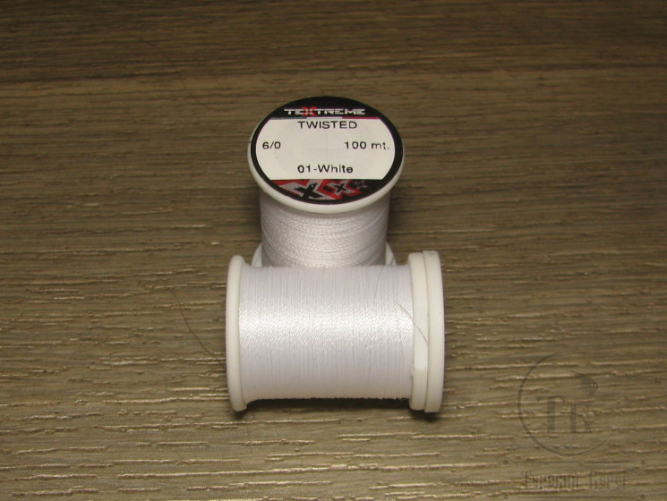 Монтажная нить Twisted 6/0 100 m White Textreme