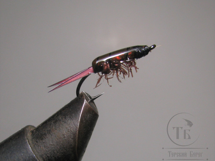 Муха нимфа Biot ( 41 ) EPO Biot nymph Claret крючок Stim. № 14