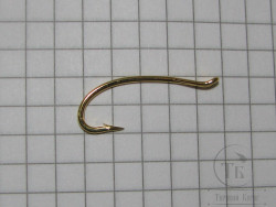 Крючок лососёвый одинарный Daiichi Alec Jackson Steelhead Irons Hook # 9  Gold ( 1 шт )