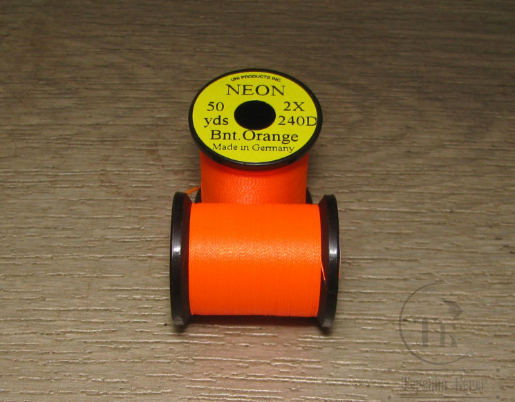 Mонтажная нить NEON 240d 2X 50yds Bnt. Orange UNI