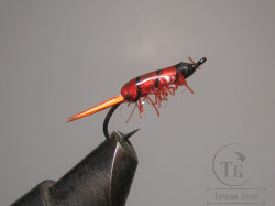 Муха нимфа Biot ( 43 ) EPO Biot nymph Red крючок Stim. № 14