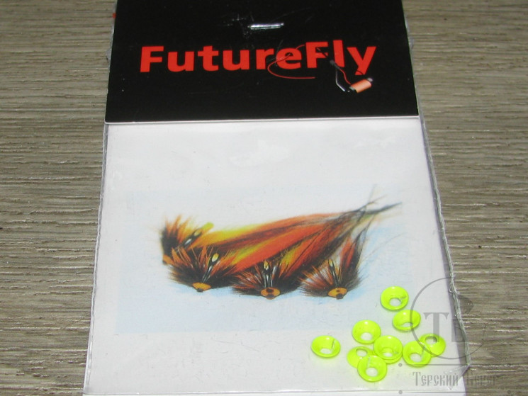 Конус латунный Nano Ufo Disc 4,5 mm Fl. Yellow Chartreuse FF