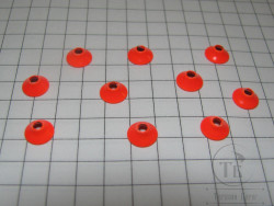 Турбо диск 6,0 х 2,0 мм 10 шт Brass Fl. Orange Терский Берег