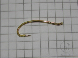 Крючок лососёвый одинарный Daiichi Alec Jackson Steelhead Irons Hook # 7  Gold ( 1 шт )