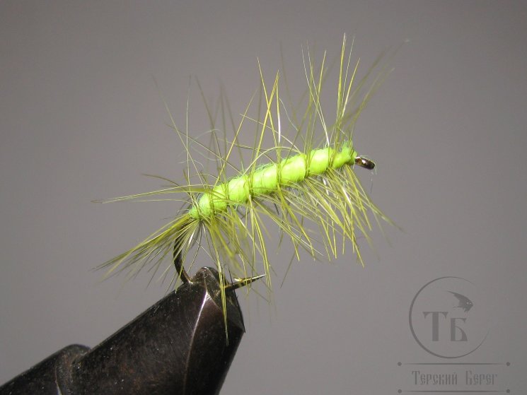Муха Палмер PLM ( 19 ) Chartreuse # 10