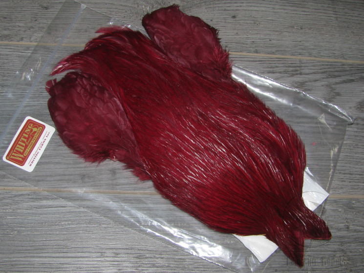 Скальп петуха Whiting 4 BS Rooster Cape Claret
