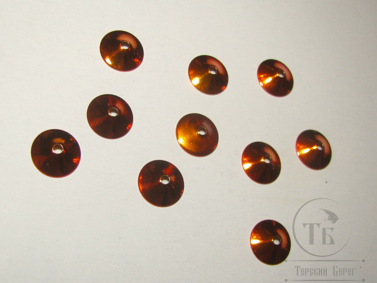 Конус ( турбо диск ) 10 мм 10 шт Metallic Orange