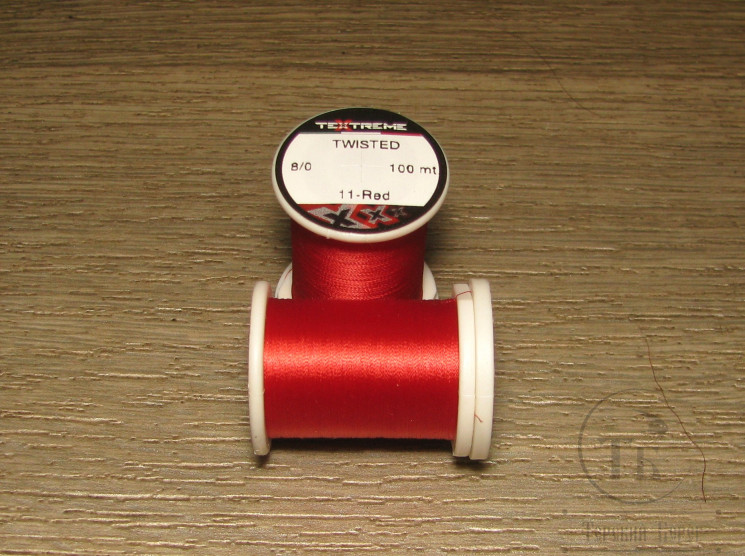 Монтажная нить Twisted 8/0 100 m Red Textreme