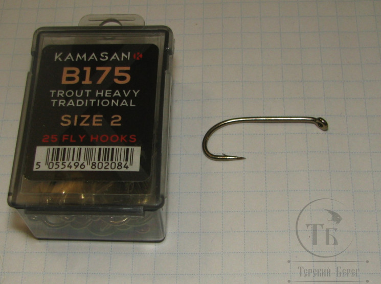 Крючки Kamasan B 175 Trout Heavy Traditional № 2 (25 шт.)