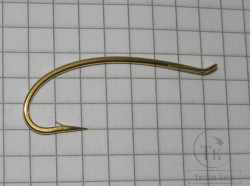 Крючок лососёвый одинарный Daiichi Alec Jackson Steelhead Irons Hook # 5 Gold ( 1 шт )