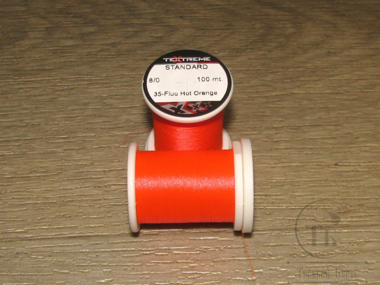 Монтажная нить Standard 8/0 100 m Fl. Hot Orange Textreme