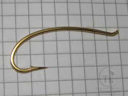Крючок лососёвый одинарный Daiichi Alec Jackson Steelhead Irons Hook # 3  Gold ( 1 шт )